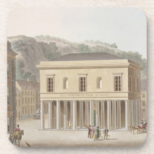 Posavasos Pórtico de la fuente de Pouhon en el balneario,