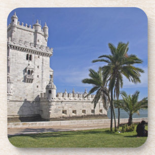 Posavasos Portugal, Lisboa. Torre de Belem, un Patrimonio Mu