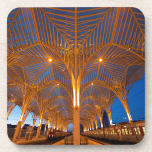 Posavasos Portugal, Lisboa. Vista De La Estación Moderna