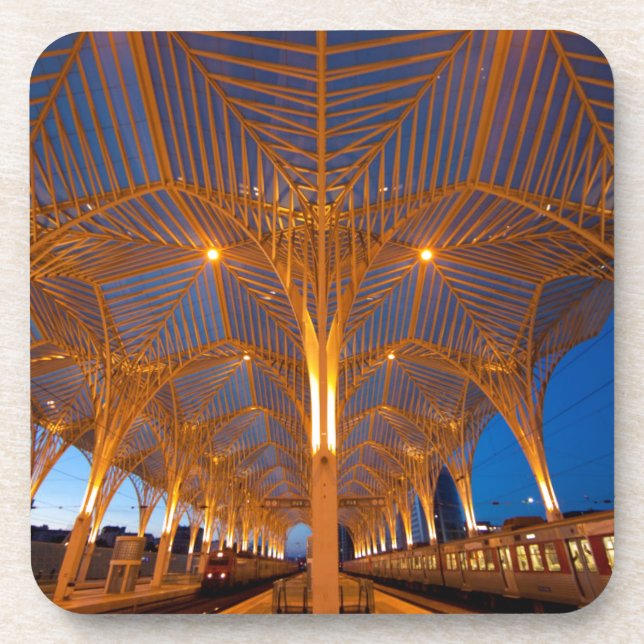 Posavasos Portugal, Lisboa. Vista De La Estación Moderna (Frente)