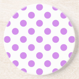 Posavasos Pos de Lilac y de polka blanca