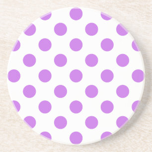 Posavasos Pos de Lilac y de polka blanca