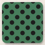 Posavasos Pos de polka negra en verde gelatina<br><div class="desc">Pos de polka negra en verde gelatina</div>