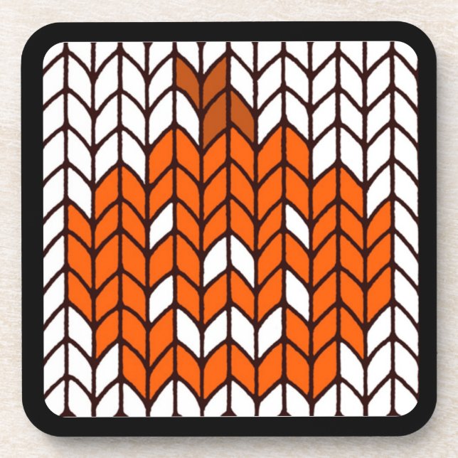 POSAVASOS POSA VASOS DE PLÁSTICO DURO DE JACK-O-LANTERN TEJI (Frente)