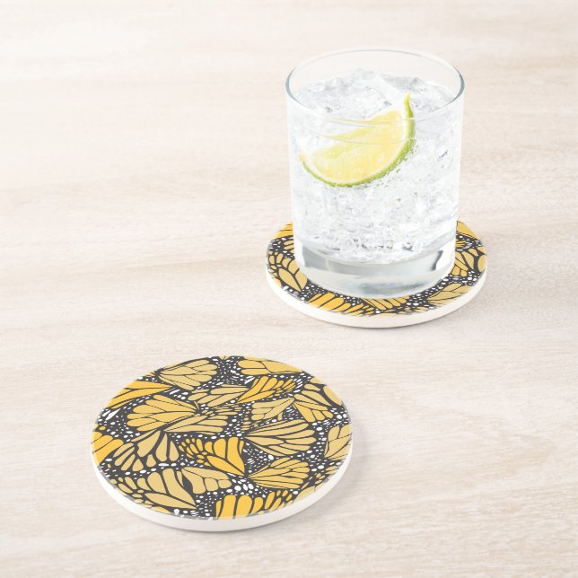 Posavasos Posavaso estampado mariposa monarca (Lado)