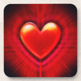 Posavasos Posavasos. Ataques plásticos de diseño de corazón 