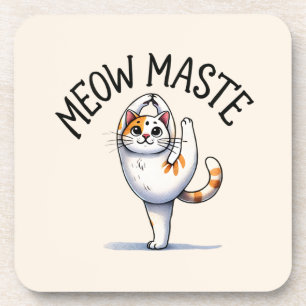 Posavasos Pose de yoga para gato - maste