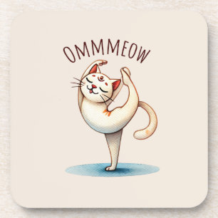 Posavasos Pose de yoga para gato - Meow