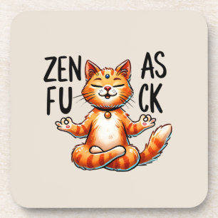 Posavasos Pose de yoga para gato - Zen
