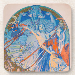 Posavasos Poster de Alphonse Mucha en el Festival Sokol (192