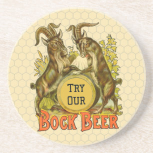 Posavasos Póster de cerveza Bock vintage: Salón de bar antig