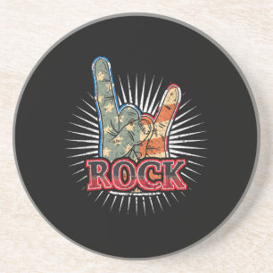 Posavasos Póster de concierto de rock vintage USA - banda añ