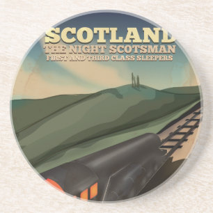 Posavasos Póster de viaje a Escocia