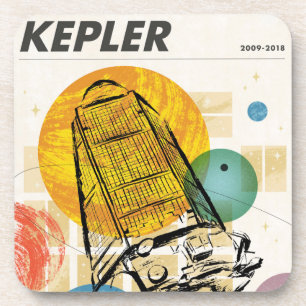 Posavasos Poster del telescopio espacial Kepler.