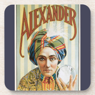 Posavasos Póster Mágico Vintage, Alexander, el Hombre que Sa