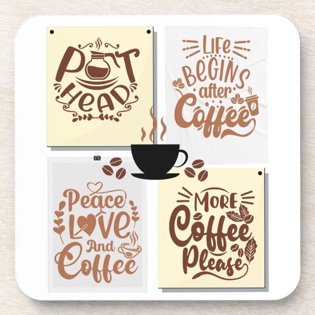 Posavasos Posters de café (Frente)