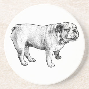 Posavasos postura punteada, bulldog