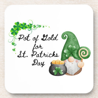 Posavasos Pot of Gold for St Patricks Day on a 