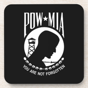 Posavasos POW MIA Héroes militares estadounidenses prisioner