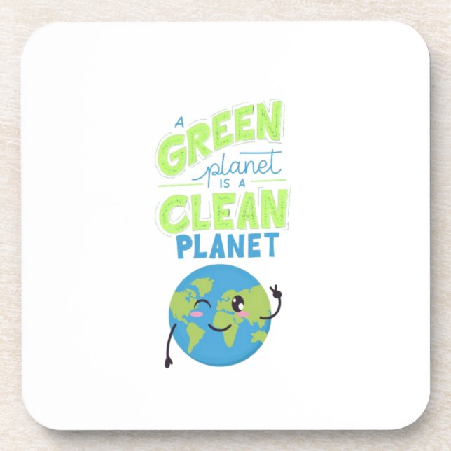 Posavasos Powered by Green: Thrive with Nature" (Frente)