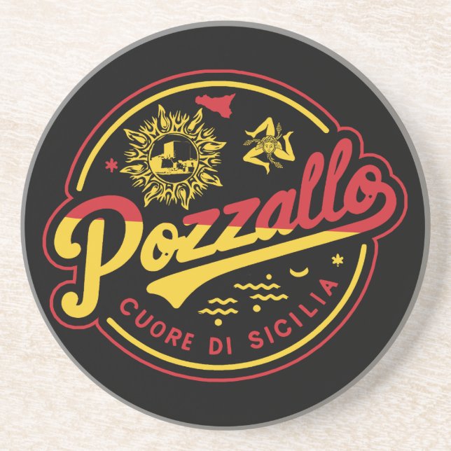 Posavasos Pozzallo Cuore di Sicilia (Frente)