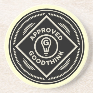 Posavasos Práctico de costa aprobado de Goodthink
