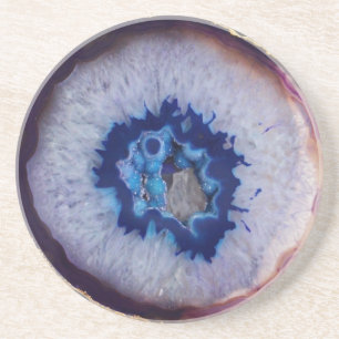 Posavasos Práctico de costa azul y blanco imponente