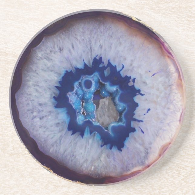 Posavasos Práctico de costa azul y blanco imponente (Frente)