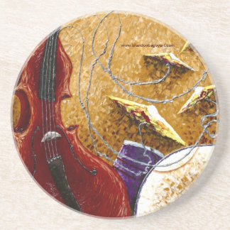 Posavasos Práctico de costa bajo de la bebida del tambor "n"