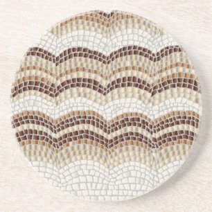 Posavasos Práctico de costa beige de la bebida de la piedra