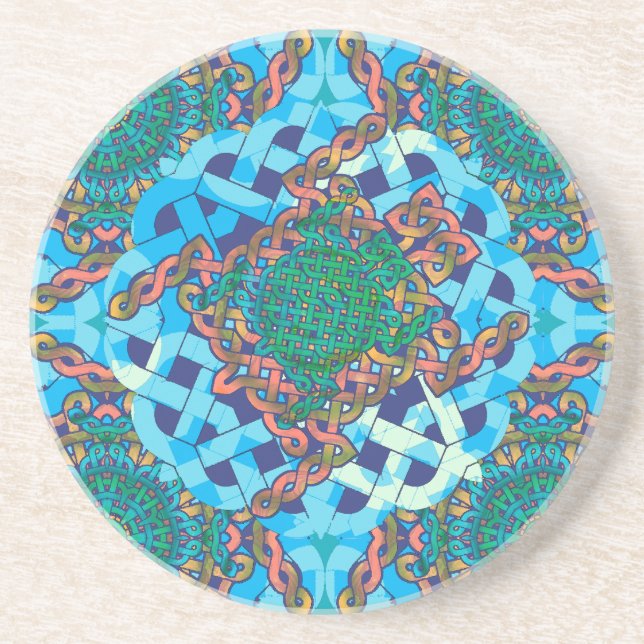 Posavasos Práctico de costa céltico de la tortuga (Frente)