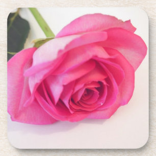 Posavasos Práctico de costa color de rosa rosado