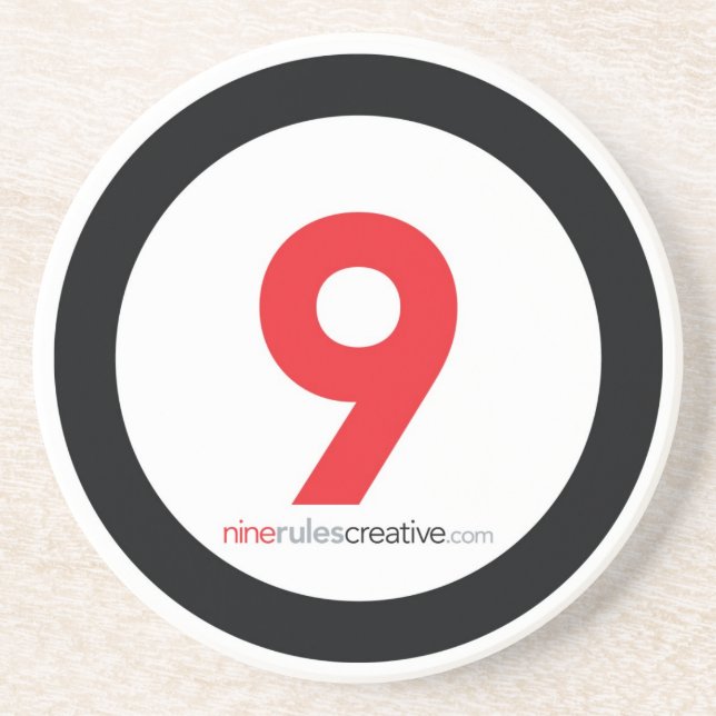 Posavasos Práctico de costa creativo de nueve reglas (Frente)
