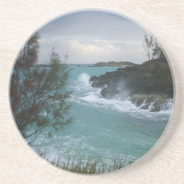 Posavasos Práctico de costa de Bermudas (Frente)