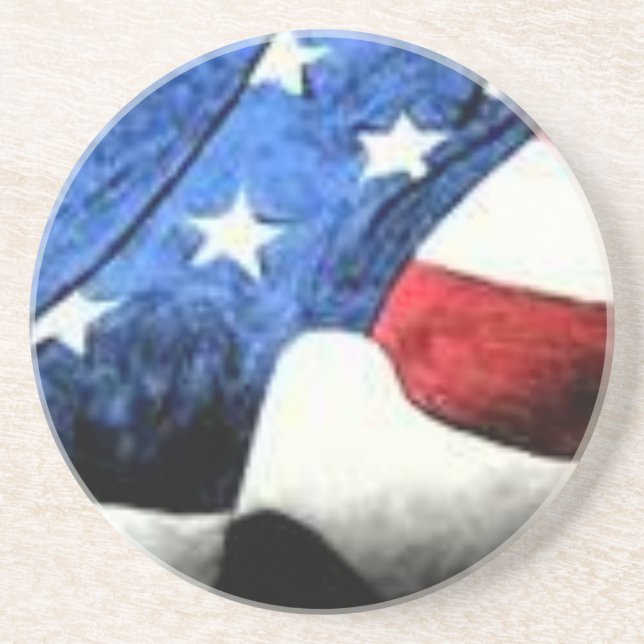 Posavasos práctico de costa de la bandera (Frente)