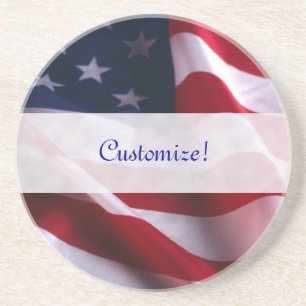 Posavasos Práctico de costa de la bandera nacional de los