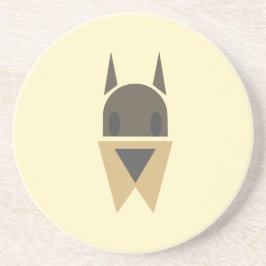 Posavasos práctico de costa de la cabeza de perro