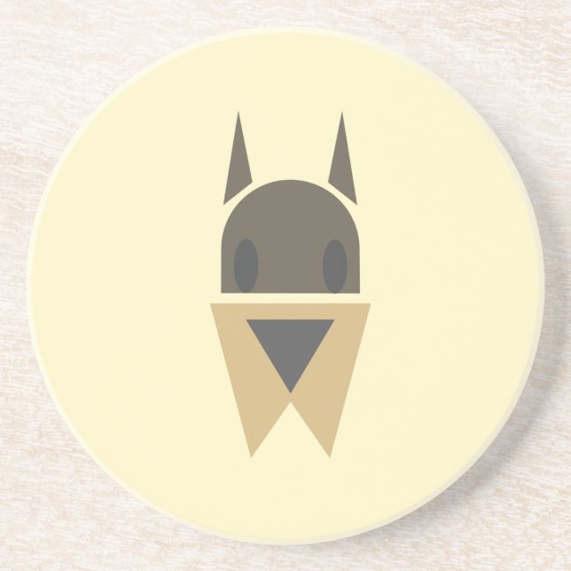 Posavasos práctico de costa de la cabeza de perro (Frente)