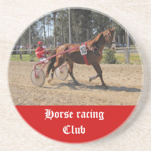 Posavasos Práctico de costa de la carrera de caballos
