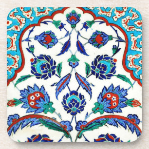 Posavasos práctico de costa de la cerámica del iznik