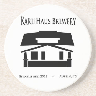 Posavasos Práctico de costa de la cervecería de KarliHaus