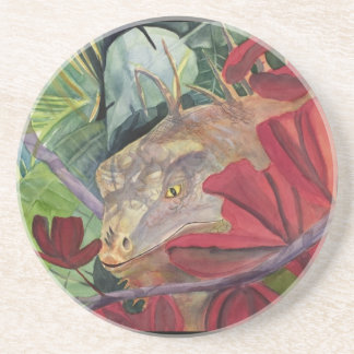 Posavasos Práctico de costa de la iguana del dragón de la