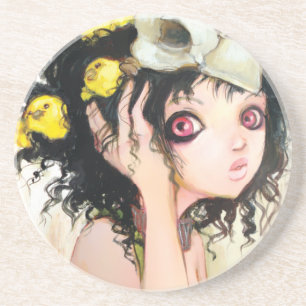 Posavasos Práctico de costa de la jerarquía del pájaro