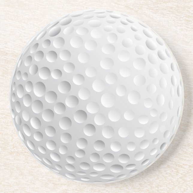 Posavasos Práctico de costa de la pelota de golf (Frente)