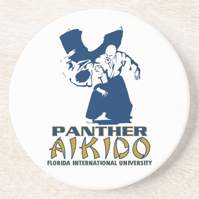 Posavasos Práctico de costa de la piedra arenisca del Aikido (Frente)