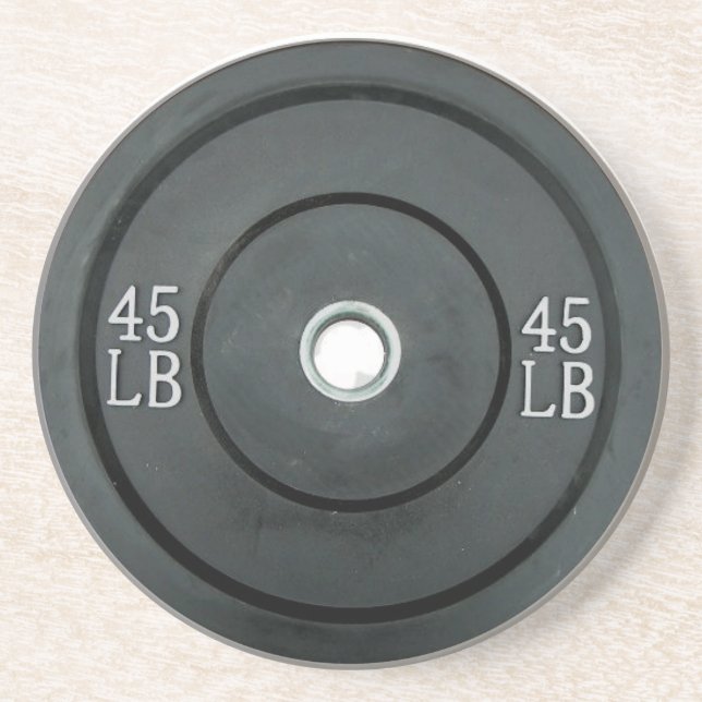 Posavasos práctico de costa de la placa 45lb (Frente)