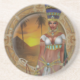 Posavasos Práctico de costa de la reina Nefertiti