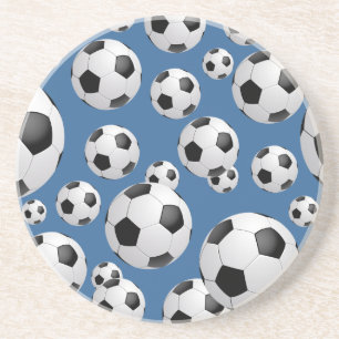 Posavasos Práctico de costa de los balones de fútbol del