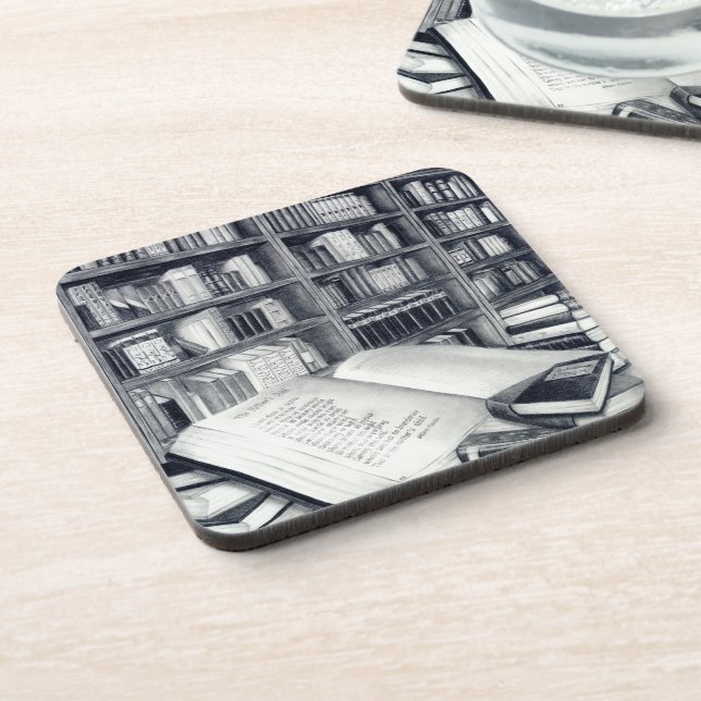 Posavasos Práctico de costa de los libros (Lado Izquierdo)