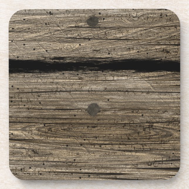 Posavasos Práctico de costa de madera rústico del corcho del (Frente)
